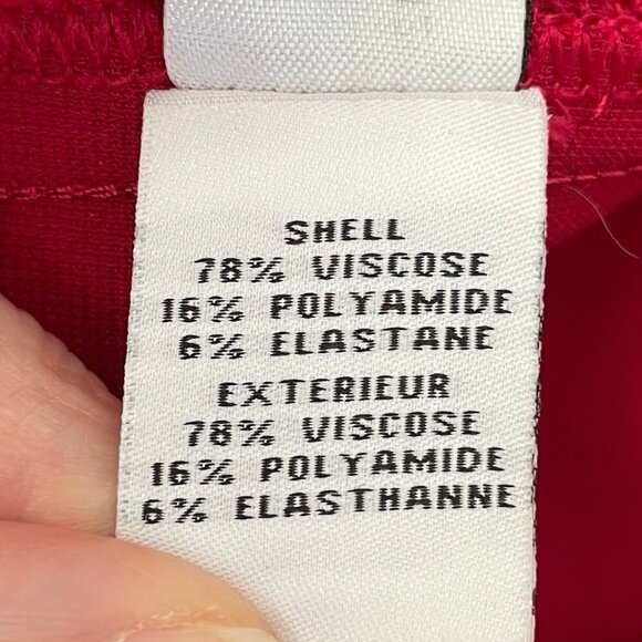 Diane von Furstenberg Samara Tailor JSY Designer Fitted Pencil Midi Skirt Red 4 - Picture 10 of 14